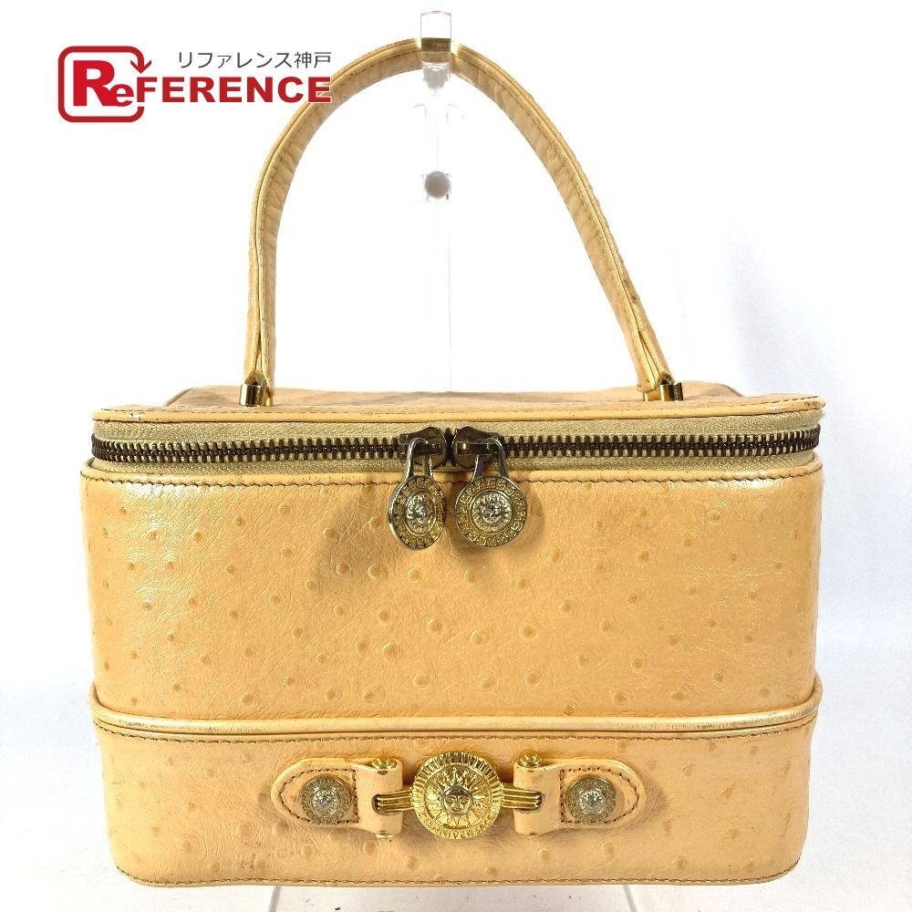 VERSACE ヴェルサーチ ハンドバッグ サンバースト ロゴ イエロー