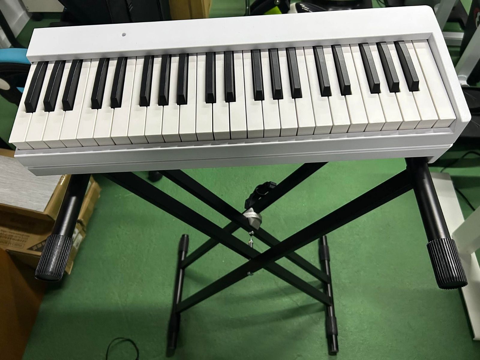 折りたたみ電子ピアノ 88鍵盤 充電タイプ ホワイト ロールピアノ 88 