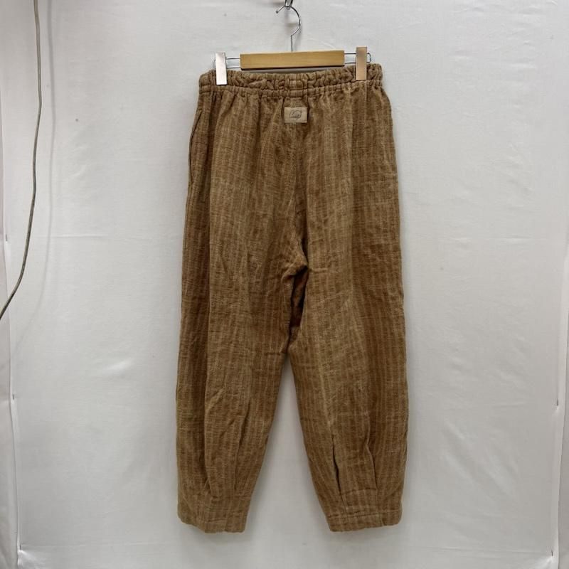 ウサト うさとの服 手織り 天然草木染め ストライプ パンツ レディース