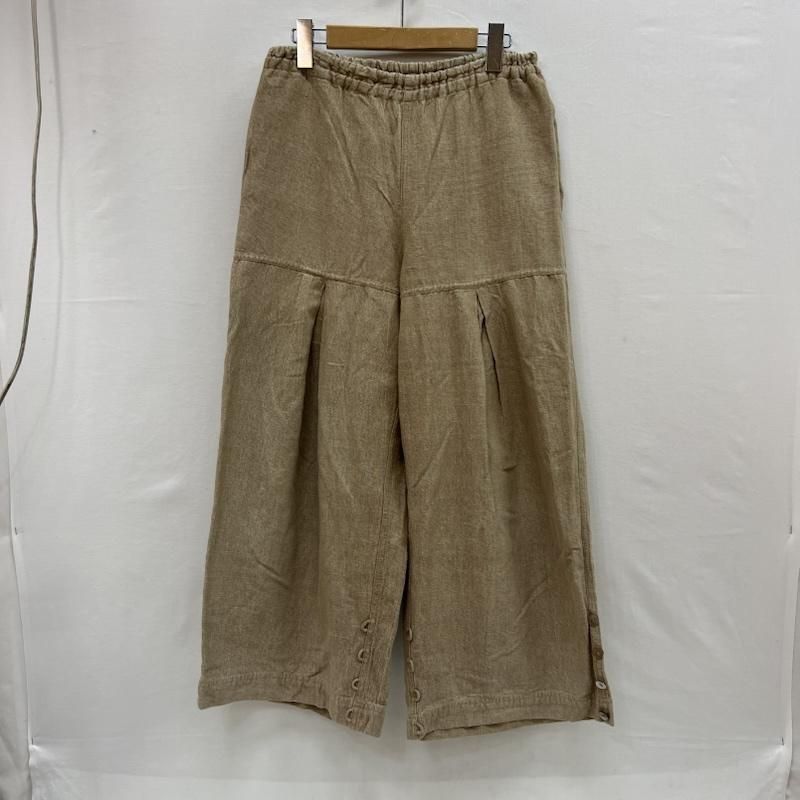 ウサト うさとの服 手織り 天然草木染め 裾ボタン キュロット ワイド