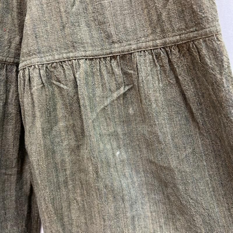 ウサト うさとの服 手織り 天然草木染め 裾ボタン キュロット ワイド