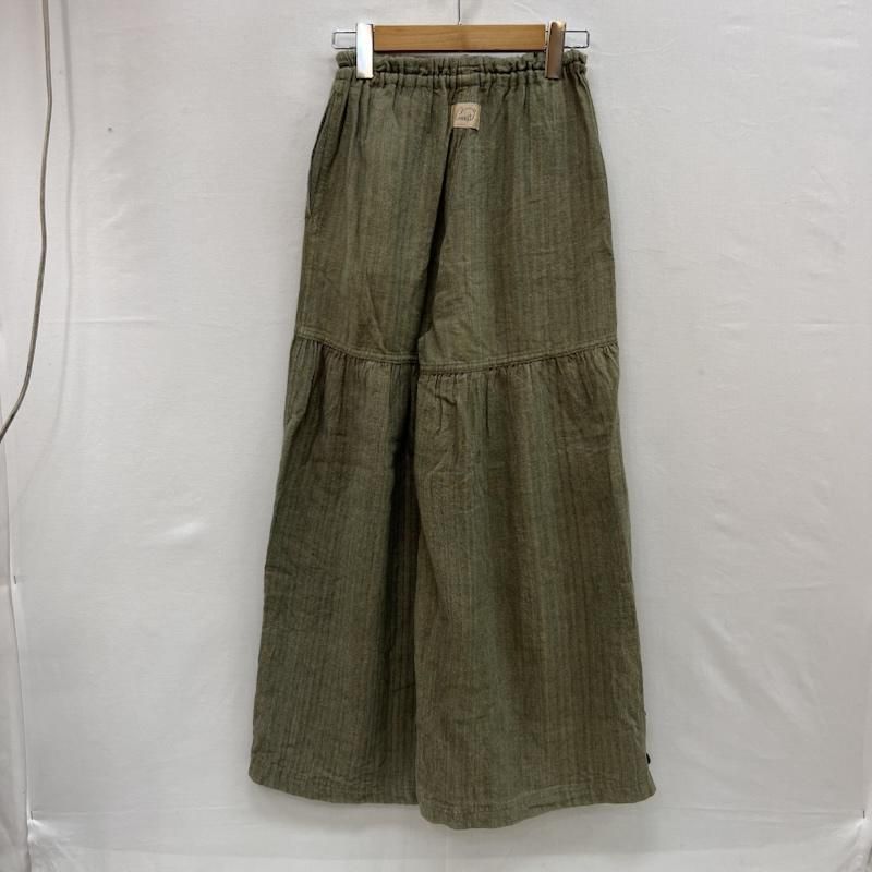 ウサト うさとの服 手織り 天然草木染め 裾ボタン キュロット ワイド
