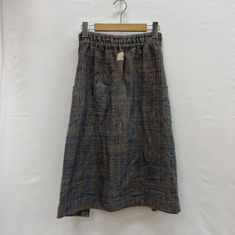 ウサト うさとの服 手織り 天然草木染め イカスカート レディース