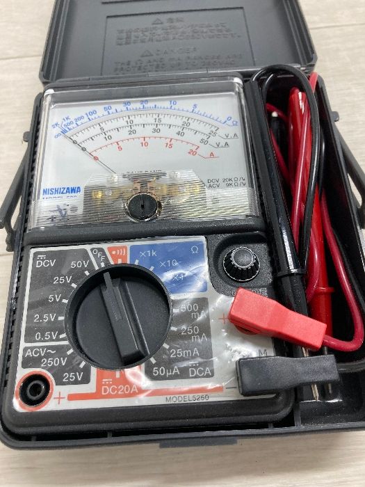S19 ニシザワ アナログマルチテスター MODEL5250 中古 長期保管品 動作