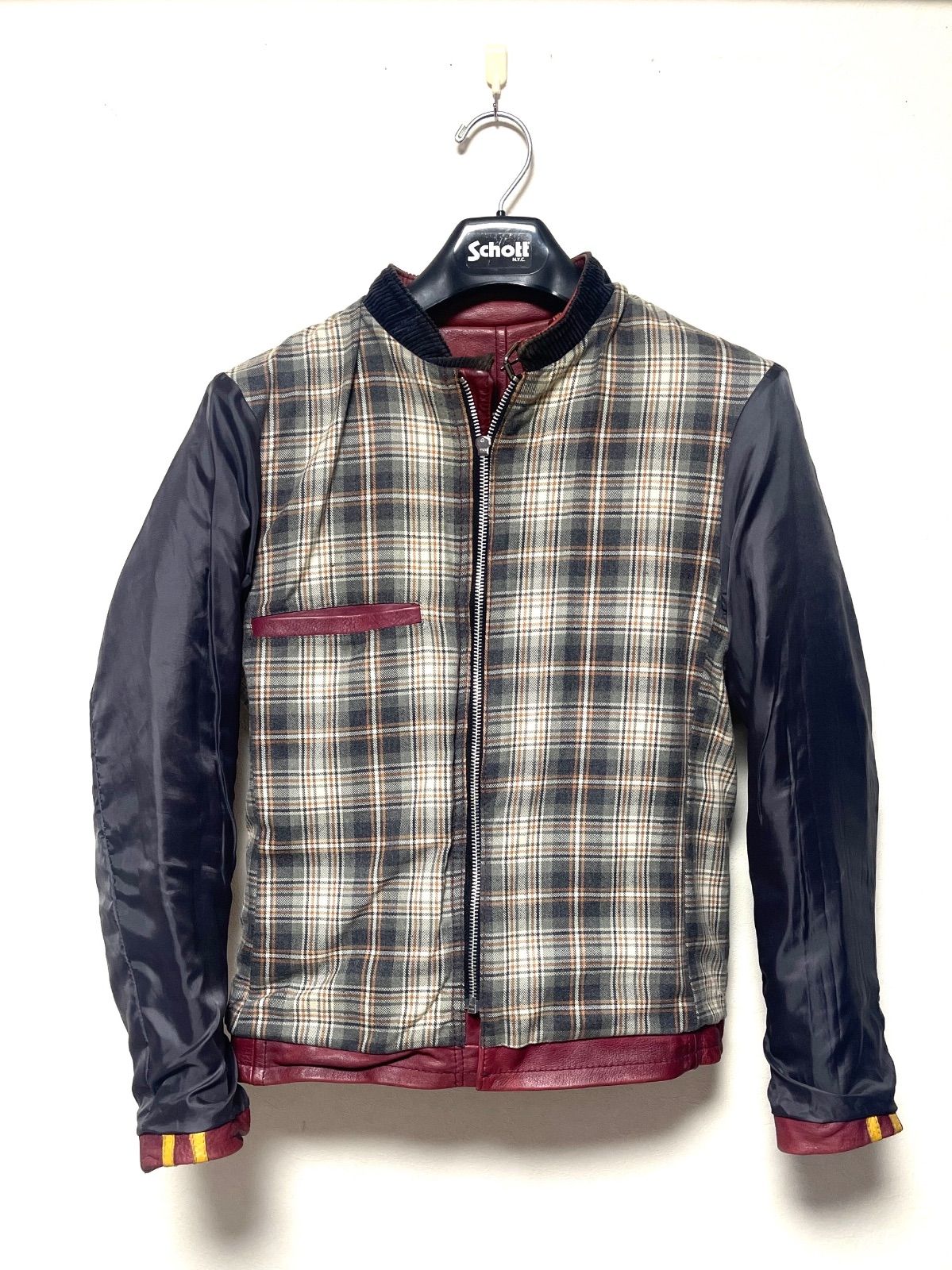 美品 VANSON JACKROSE 短丈 ウールジャケット L 送料無料 VANSON