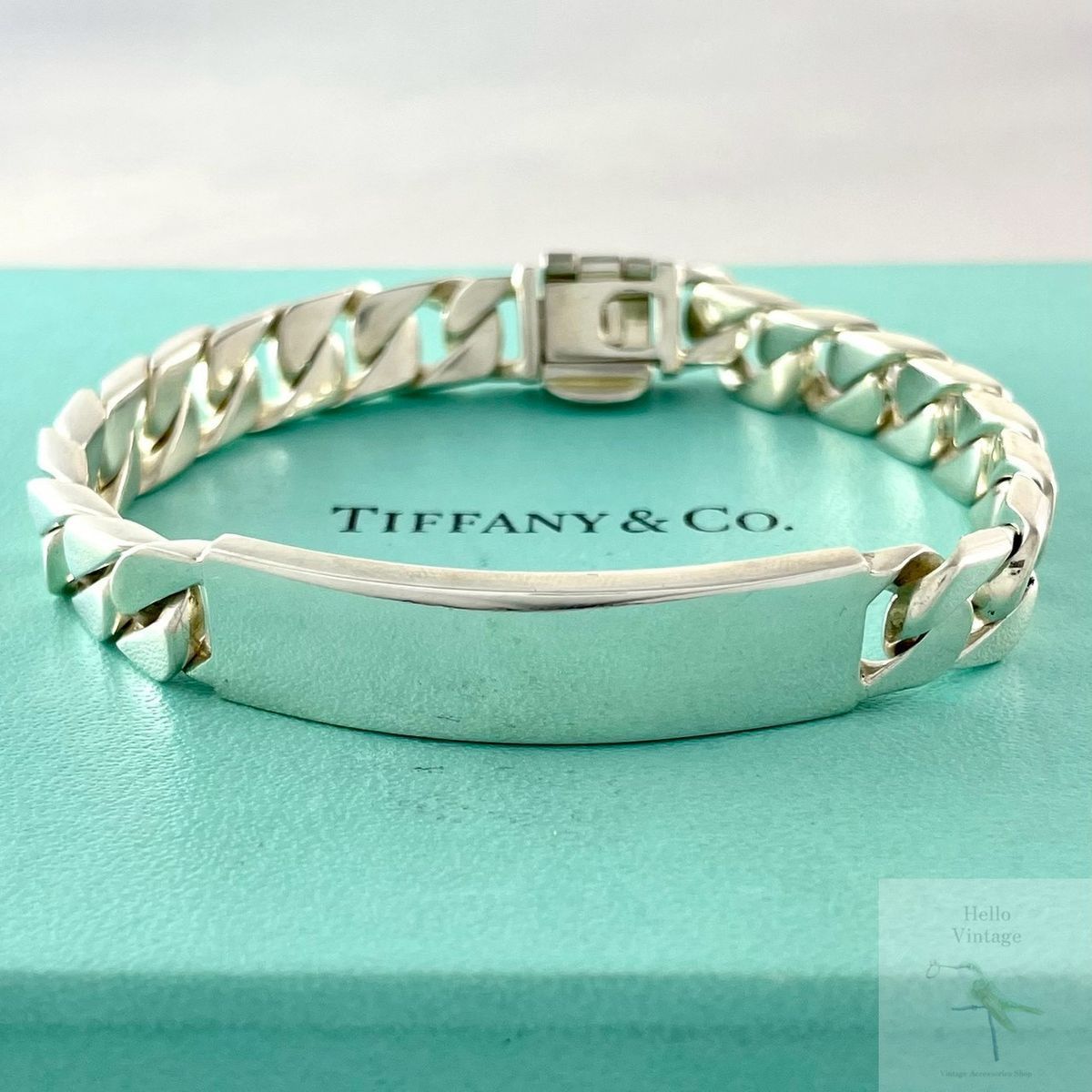 ティファニー 喜平 チェーン ID ブレスレット シルバー 925 ZO12fe