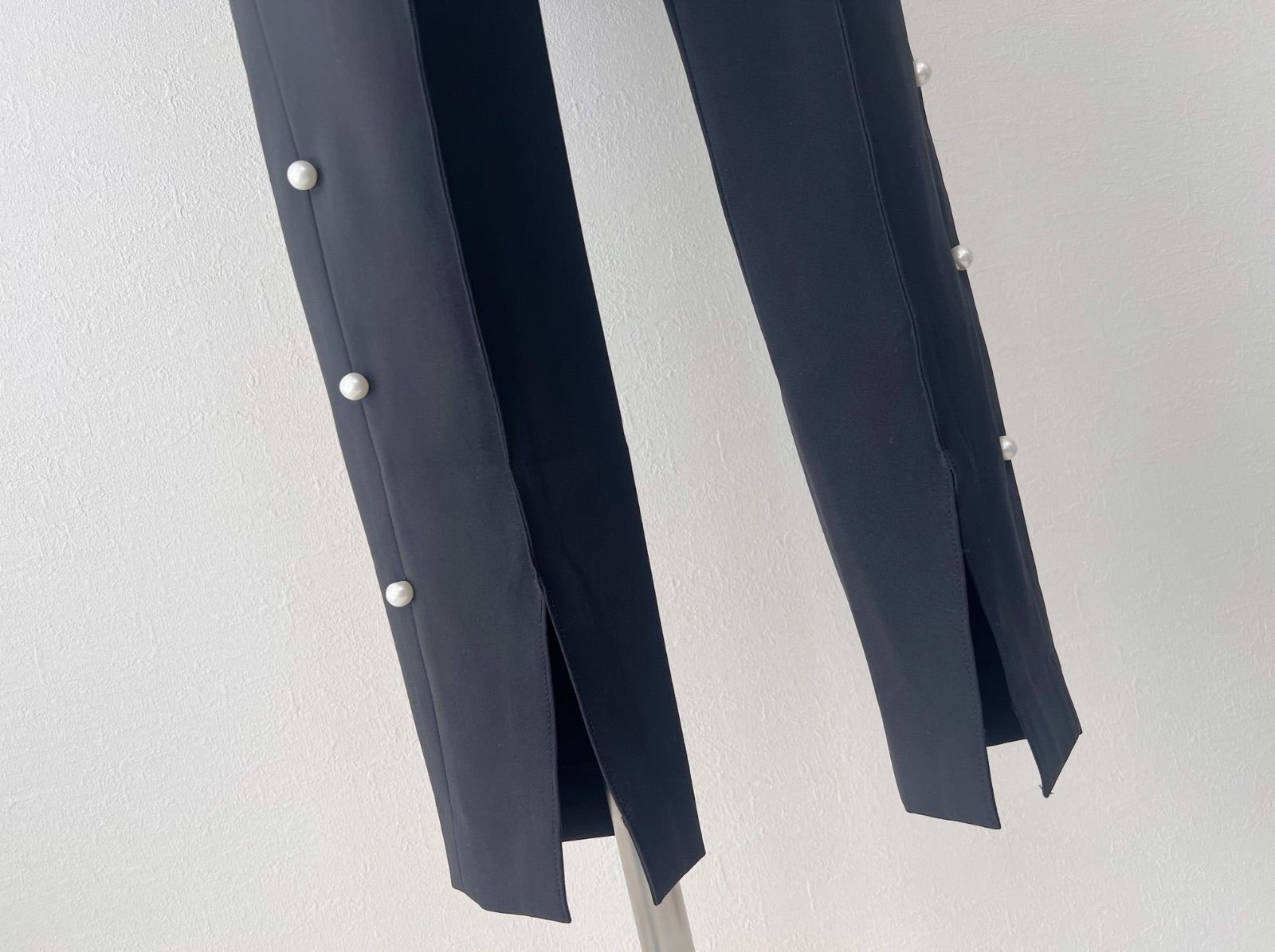 Ame no chi Hare アメノチハレ パンツ S ストレッチサイドパールパンツ