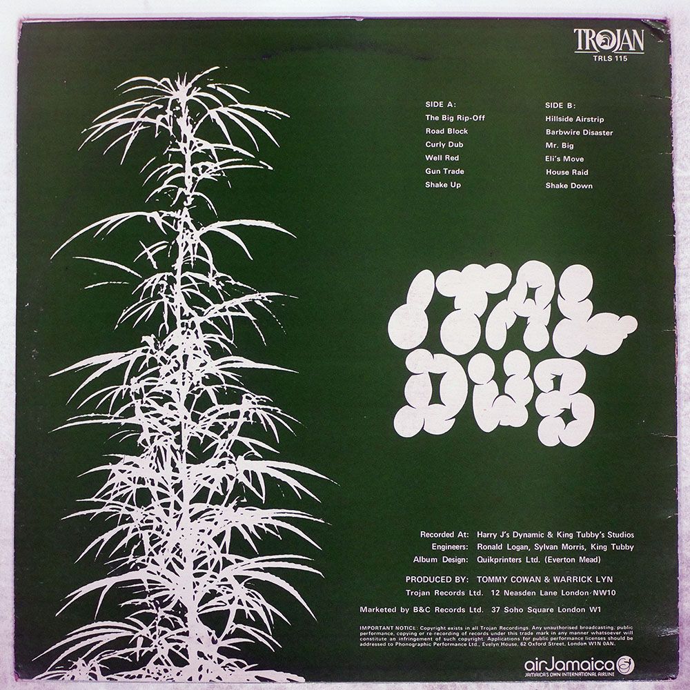 UK盤 AUGUSTUS PABLO/ITAL DUB/TROJAN TRLS115 LP - メルカリ