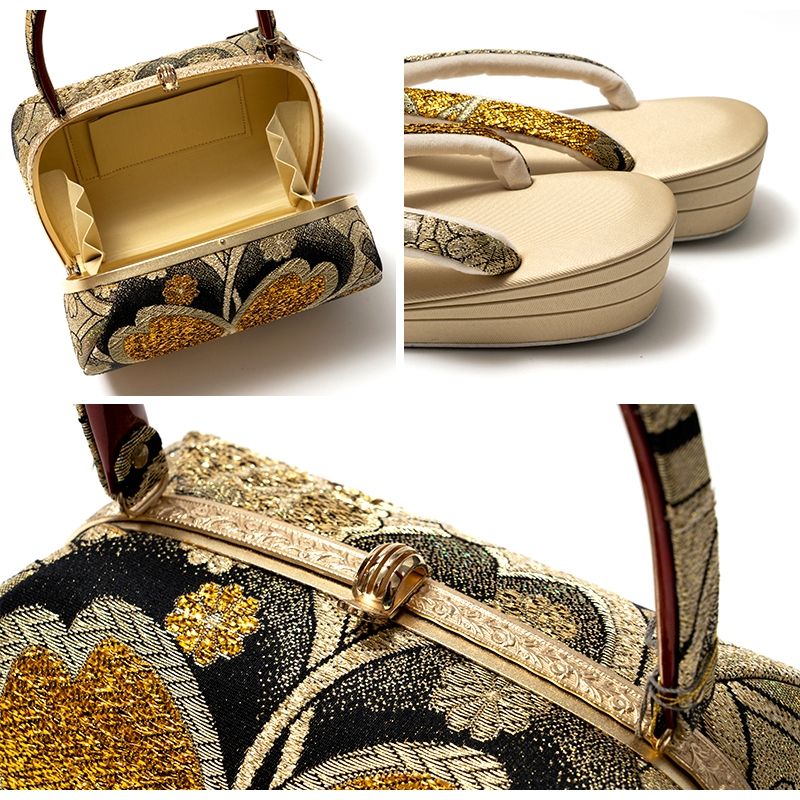 訳あり 草履 バッグセット 正絹 帯地 レディース 女物 送料無料 - メルカリ