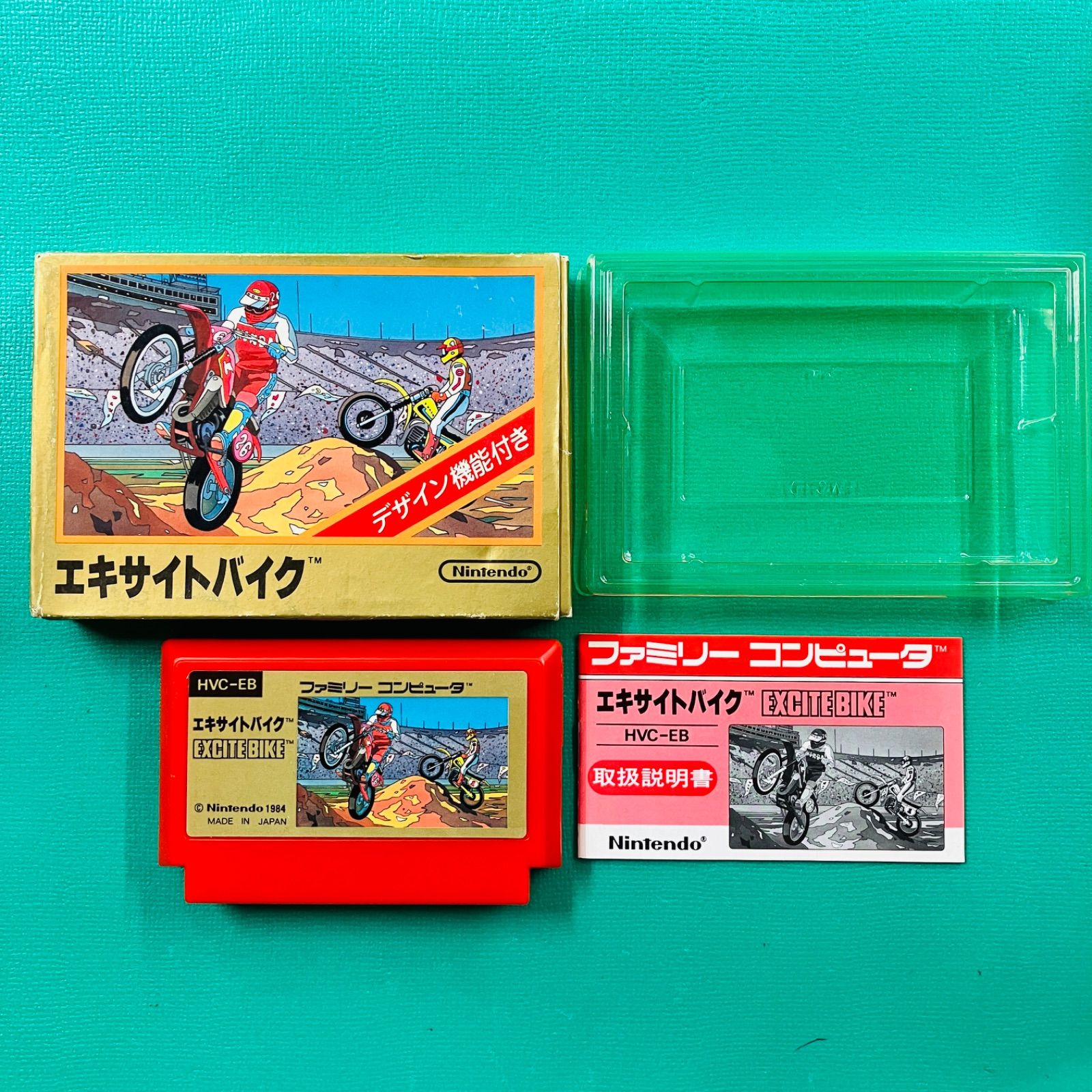 取説、カセット美品】ファミコン エキサイトバイク FC - メルカリ
