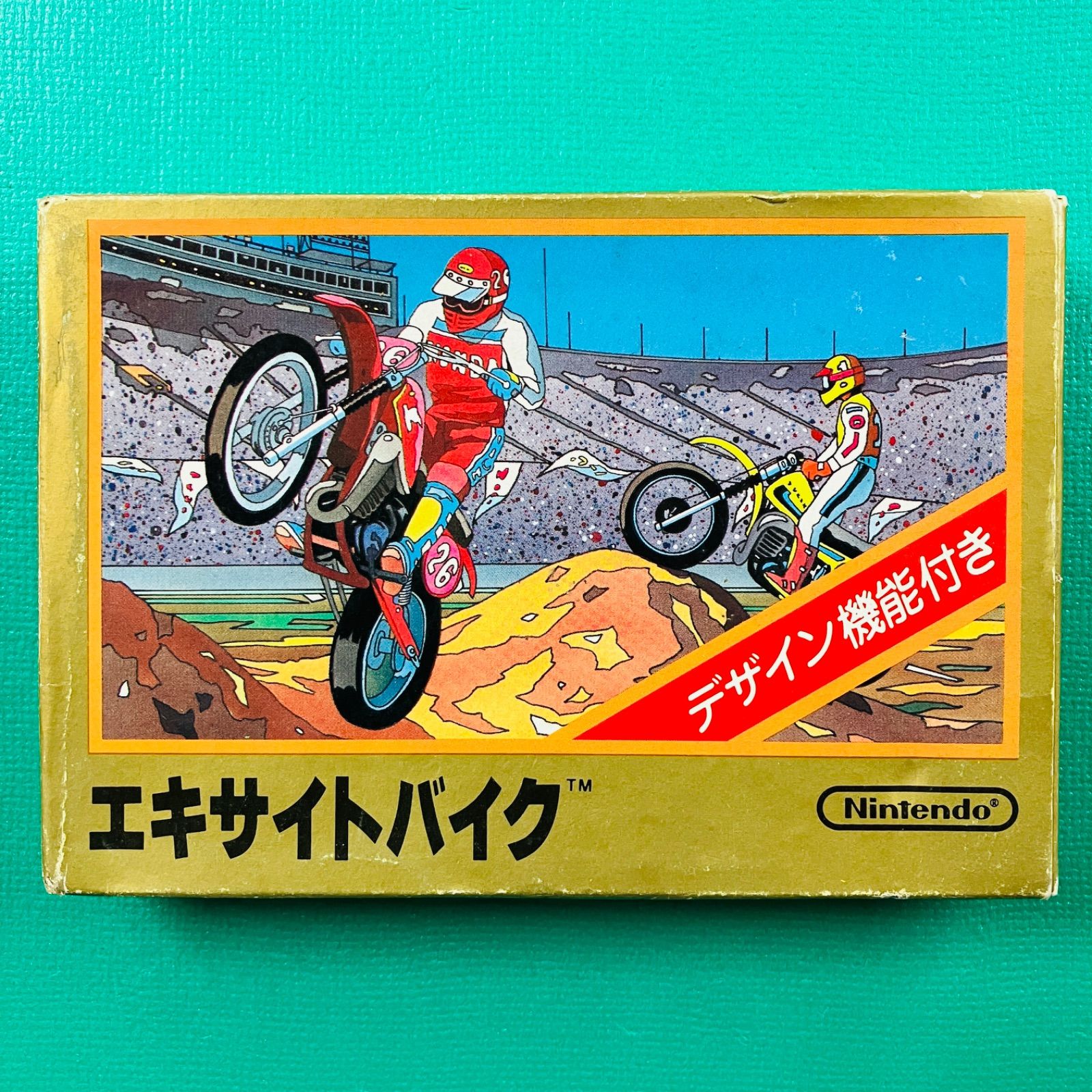 取説、カセット美品】ファミコン エキサイトバイク FC - メルカリ
