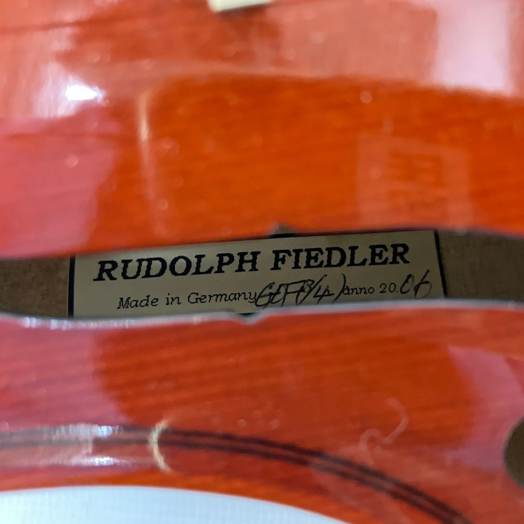 Rudolph Fiedler GOF サイズ 3/4 2006 バイオリン 弓 ケース 付き 中古