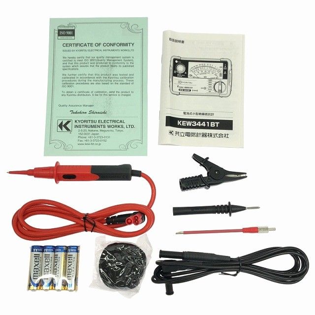 ☆未使用品☆KYORITSU 共立電気計器 4レンジ 絶縁抵抗計 KEW 3441BT