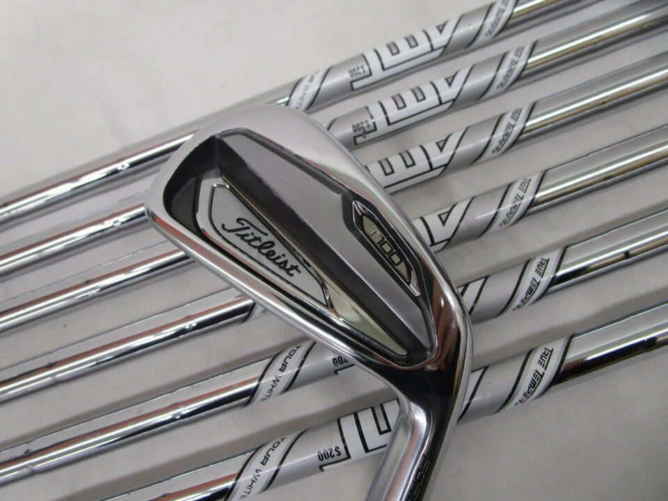 タイトリスト T100 AMT TOUR WHITE S200フレックス アイアンセット