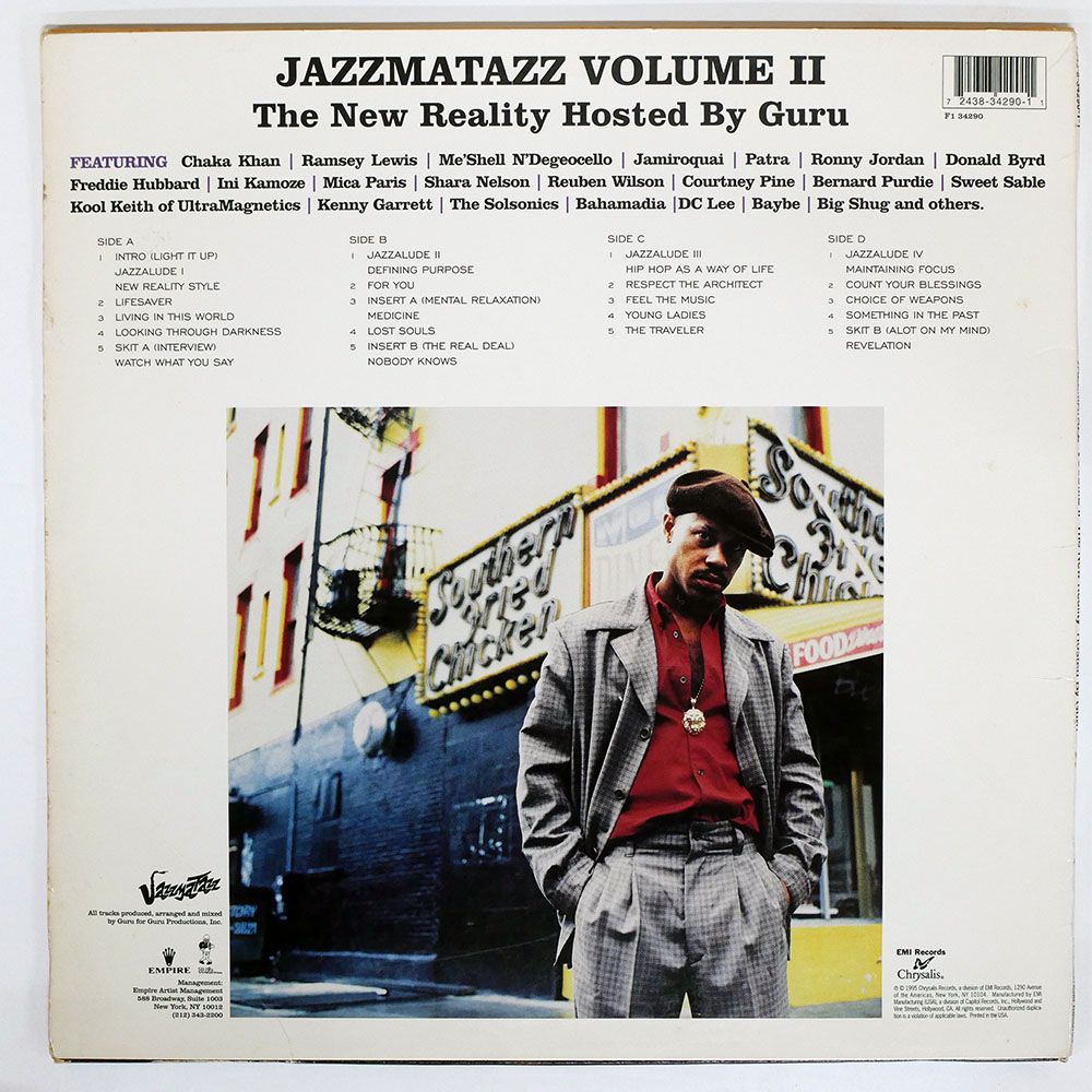 US盤 GURU/JAZZMATAZZ VOLUME II : THE NEW REALITY/CHRYSALIS F134290