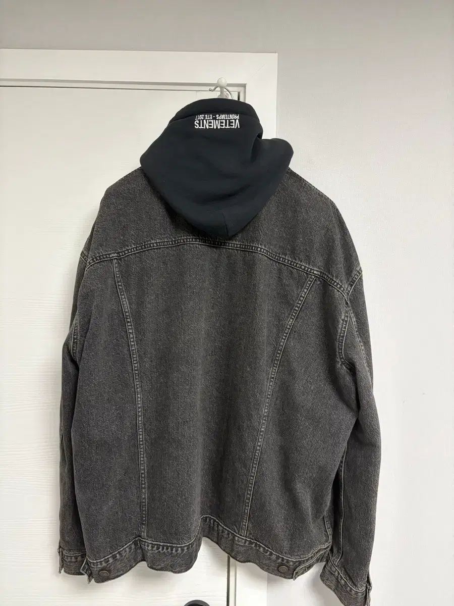 XS 17SS ヴェトモン リーバイス ブラックデニム フーディー デニム 