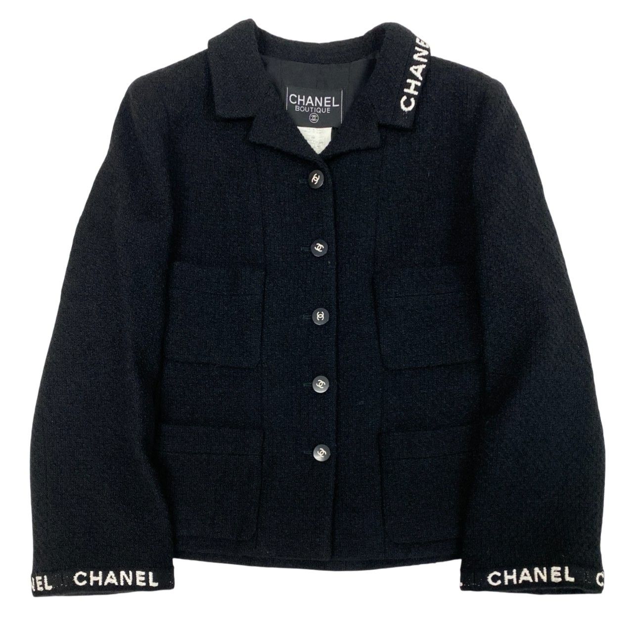 Cb23 Vintage CHANEL シャネル 1995 ツイードジャケット テーラード