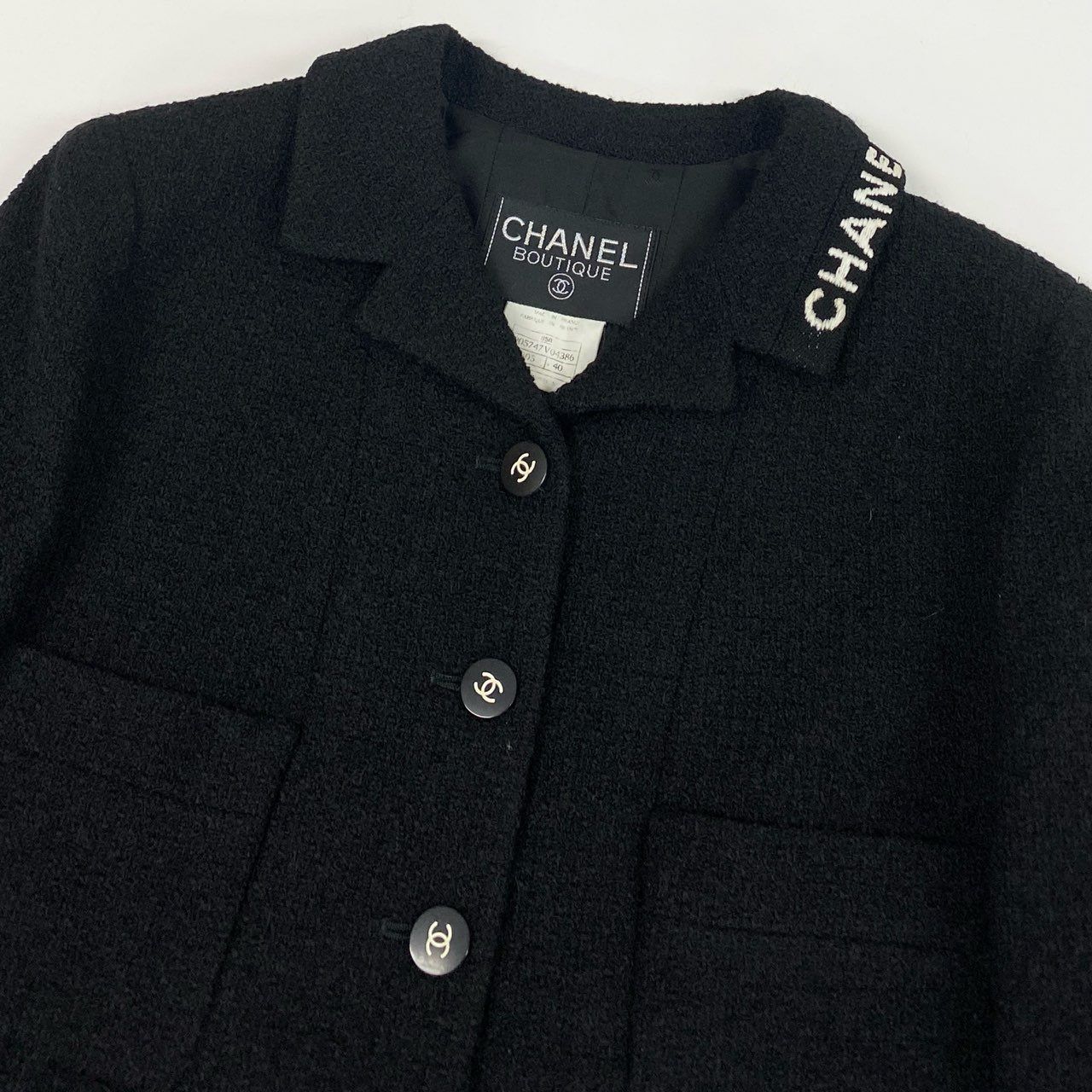Cb23 Vintage CHANEL シャネル 1995 ツイードジャケット テーラード