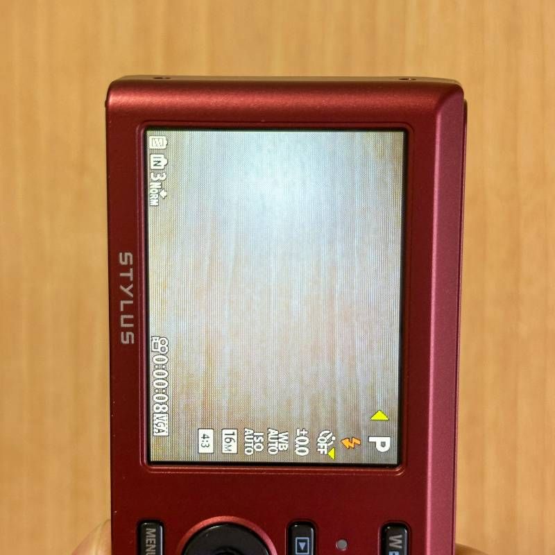 美品】Olympus Stylus VG-180 レッド コンパクトデジタルカメラ 1600万