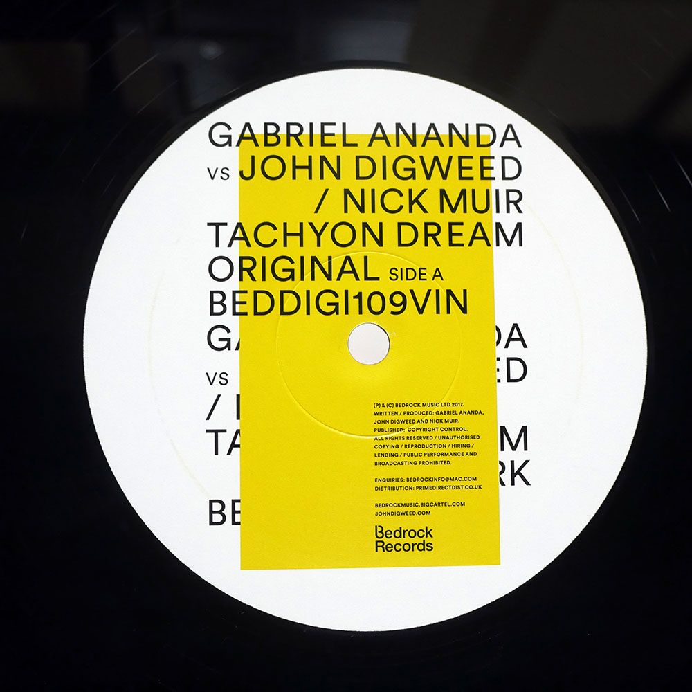 UK盤 GABRIEL ANANDA/TACHYON DREAM/BEDROCK BEDDIGI109VIN 12 - メルカリ
