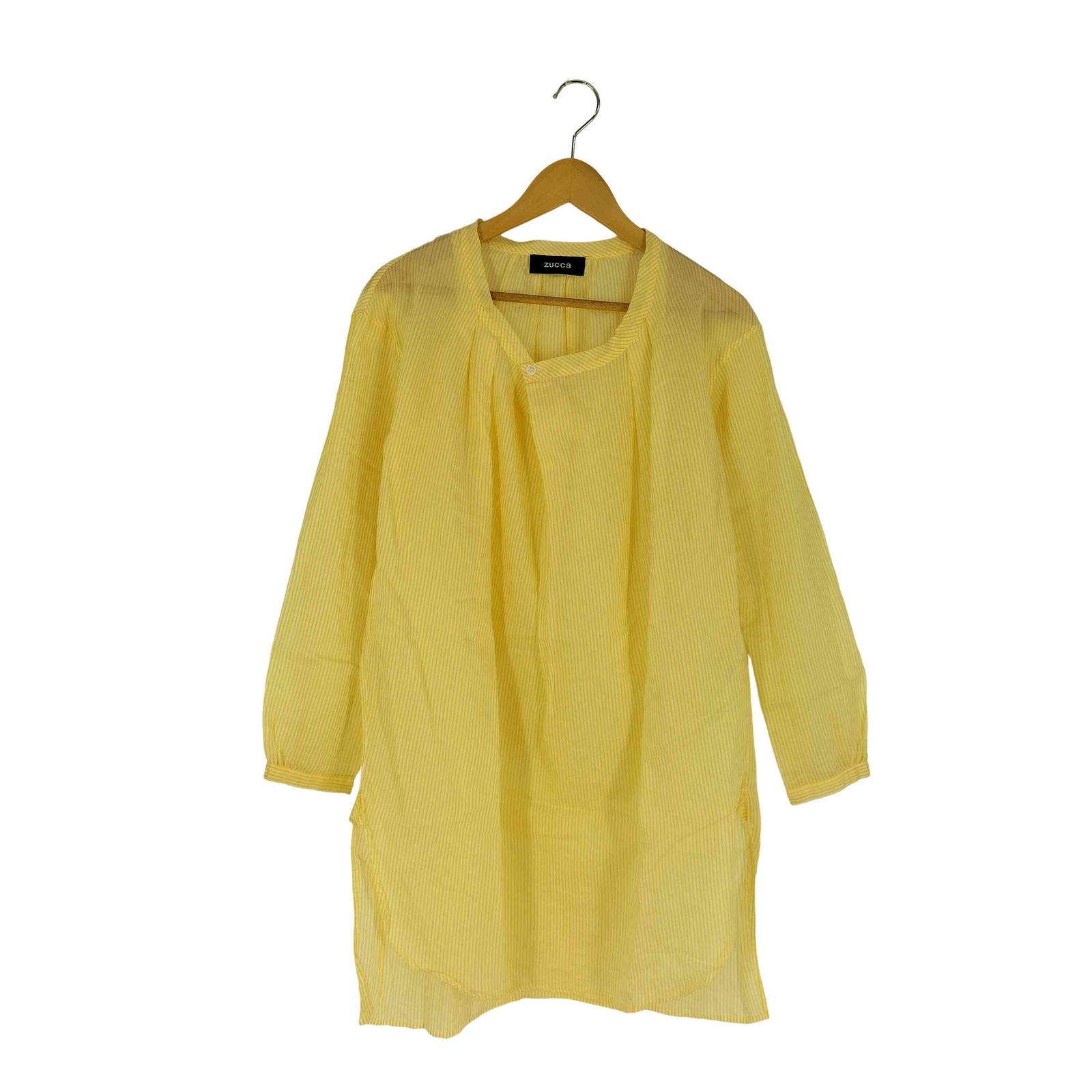 ズッカ ZUCCa ストライプ シアー ロングシャツ レディース JPN：M