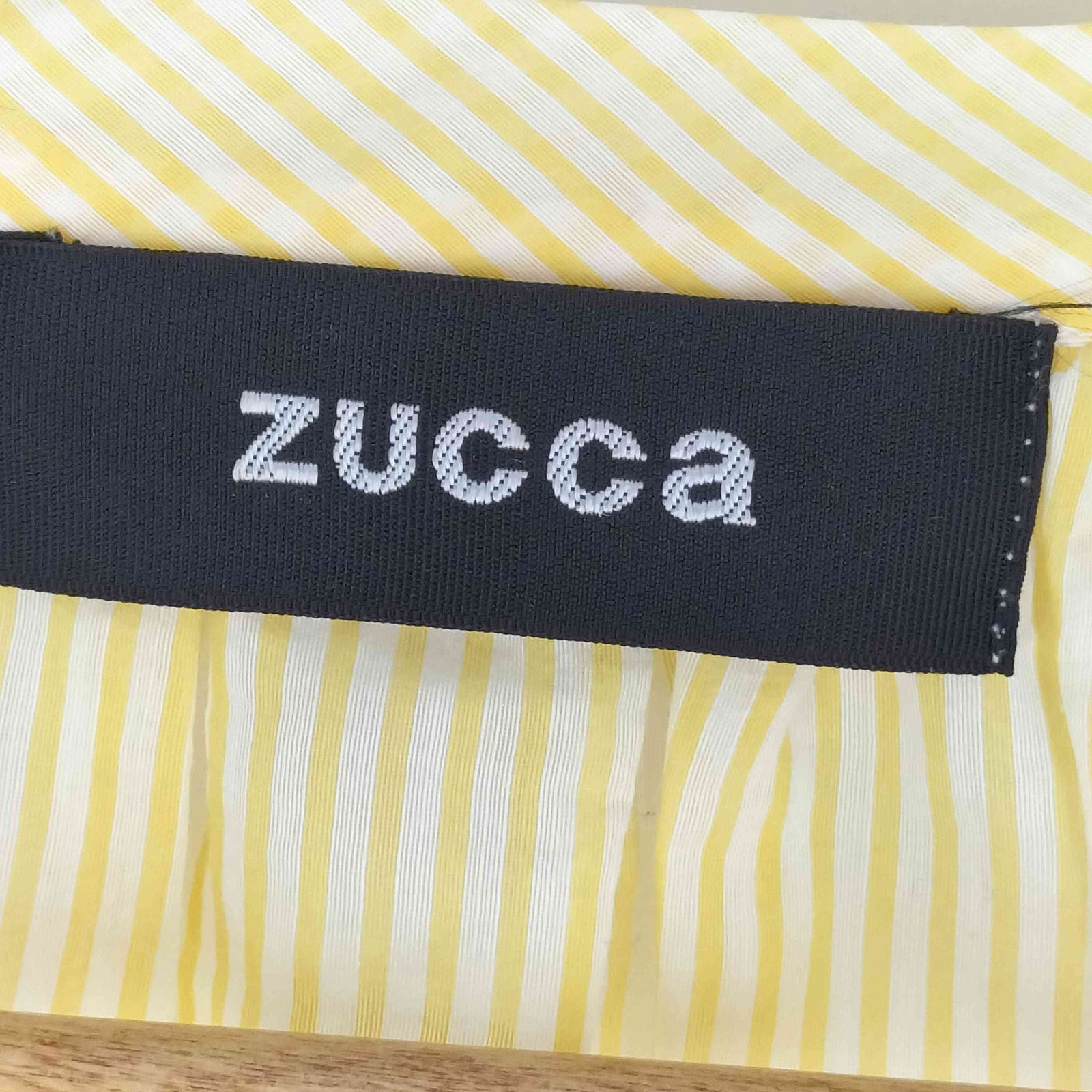 ズッカ ZUCCa ストライプ シアー ロングシャツ レディース JPN：M