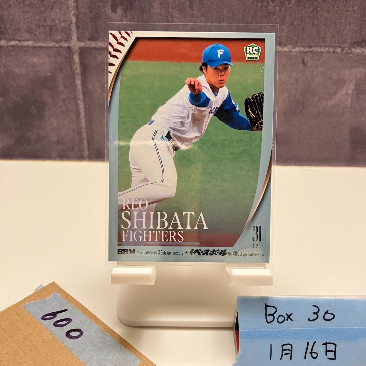 2025 BBM 柴田獅子 北海道日本ハムファイターズ 35th Anniversary 週刊