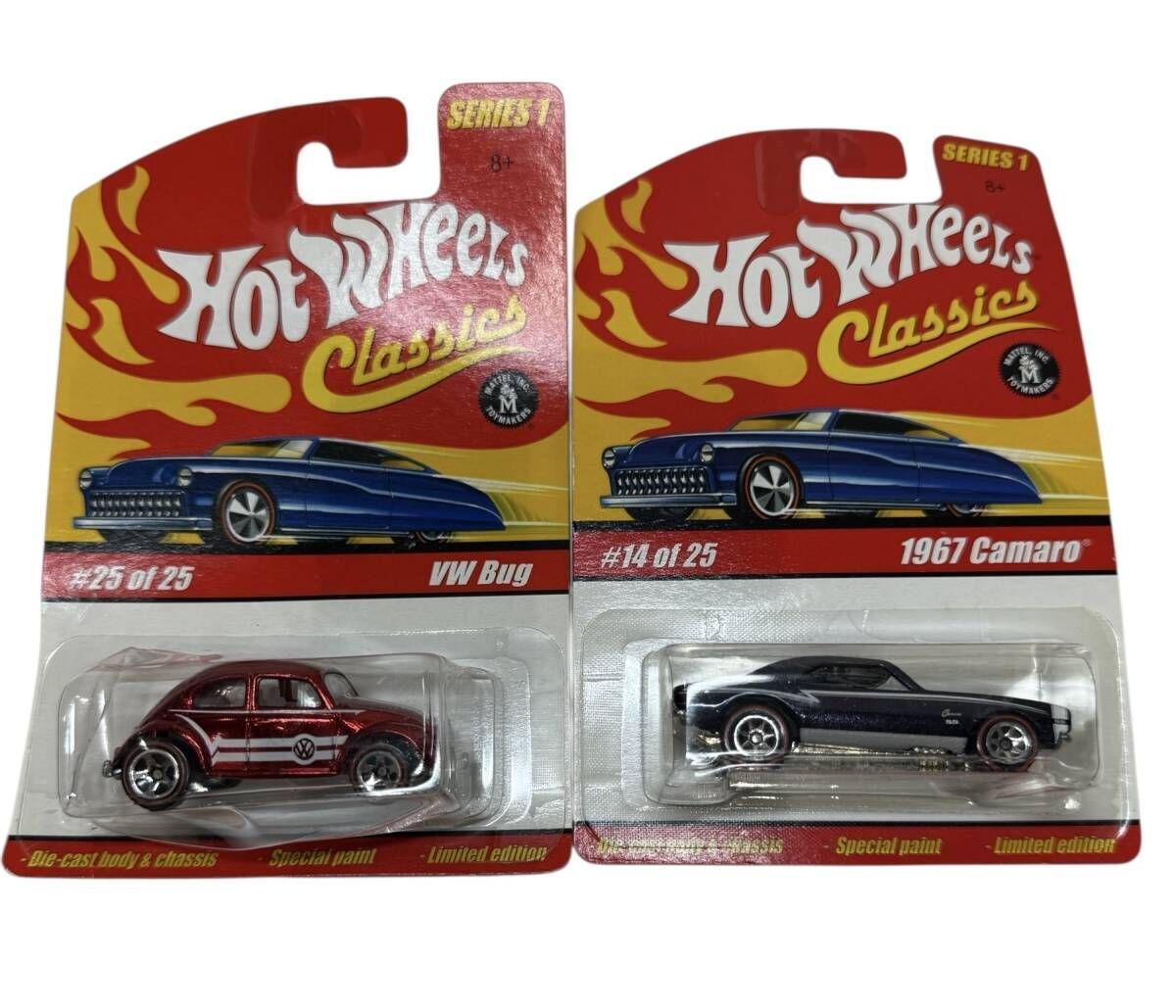 ホットウィール クラシックシリーズ『1967 カマロ』『VW Bug』2台 お