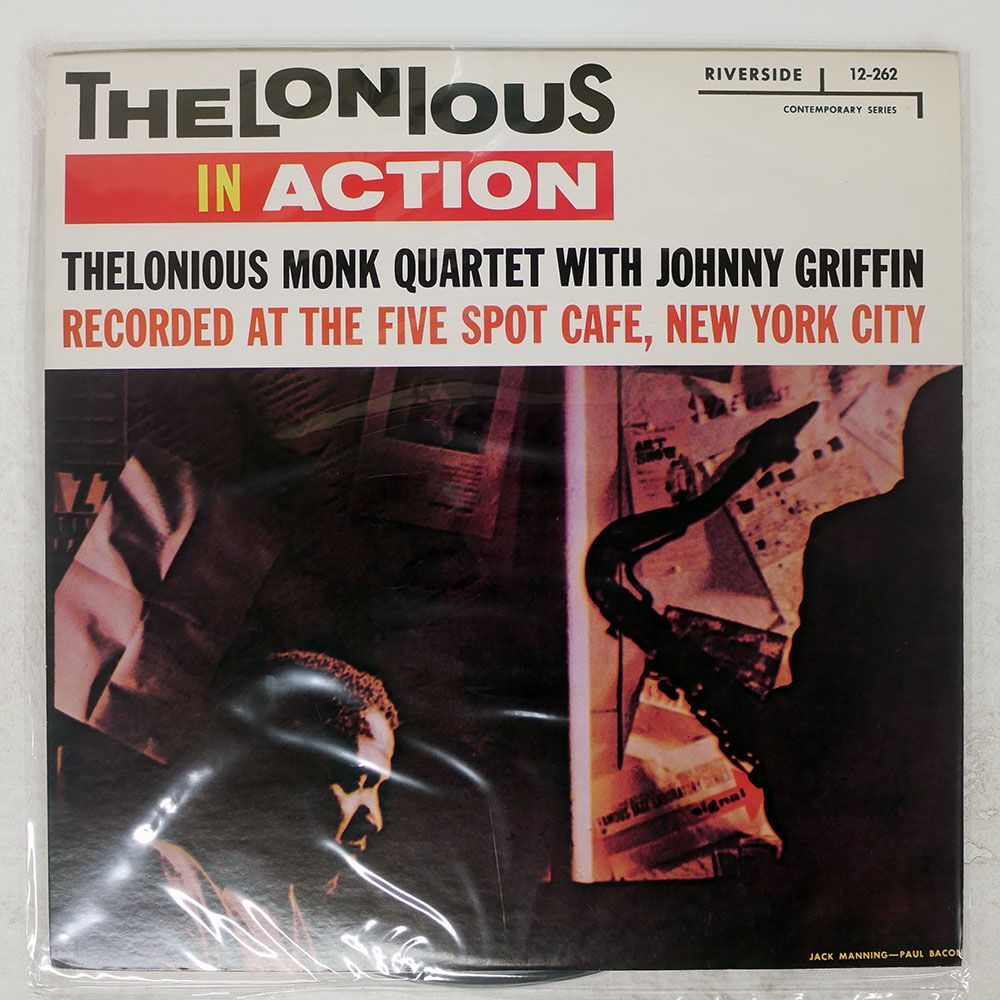 国内盤 THELONIOUS MONK QUARTET/IN ACTION/RIVERSIDE SMJ6102 LP