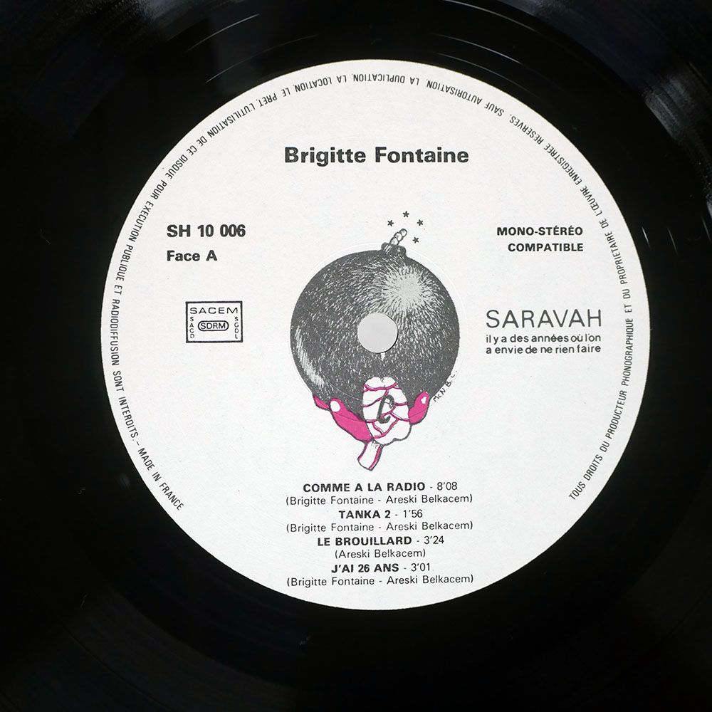 フランス盤 BRIGITTE FONTAINE/COMME A LA RADIO/SARAVAH SH 10 006 LP