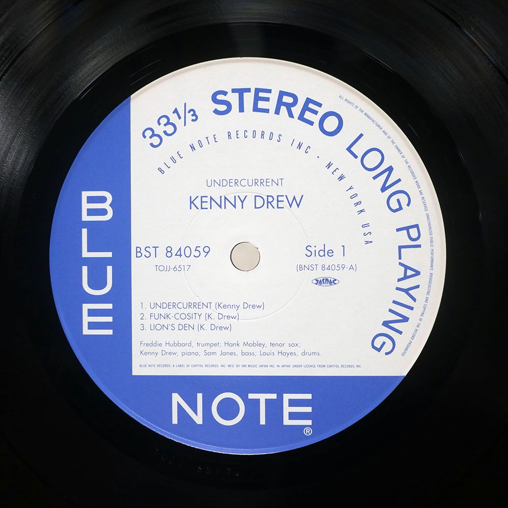 国内盤 KENNY DREW/UNDERCURRENT/BLUE NOTE TOJJ6517 LP - メルカリ