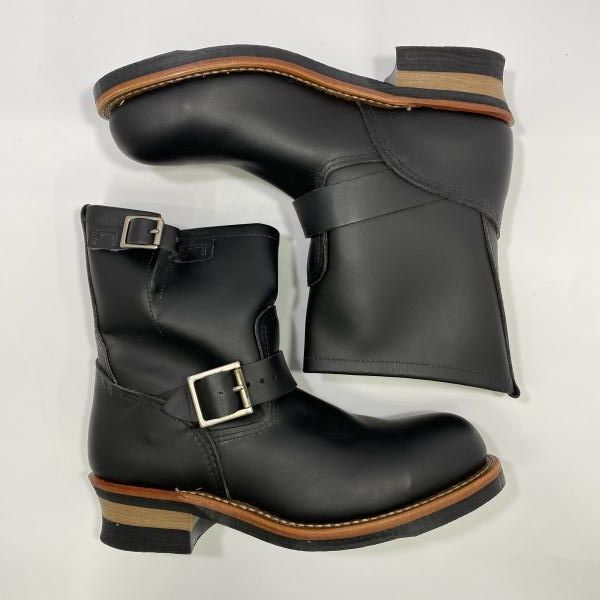 中古】RED WING '09年USA製 ショートエンジニアブーツ 2976 ブラック