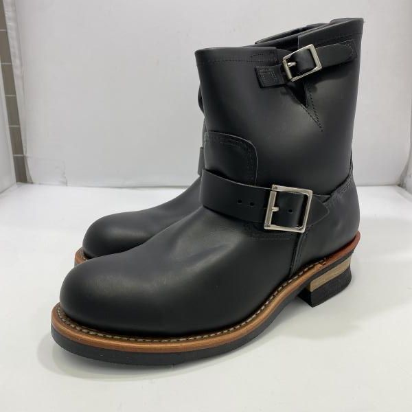 中古】RED WING '09年USA製 ショートエンジニアブーツ 2976 ブラック