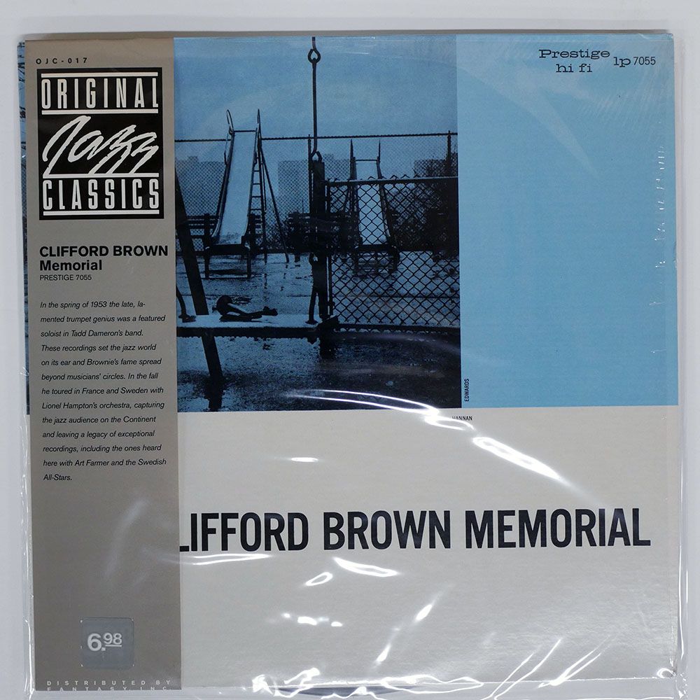 US盤 CLIFFORD BROWN/MEMORIAL/ORIGINAL JAZZ CLASSICS OJC017 LP