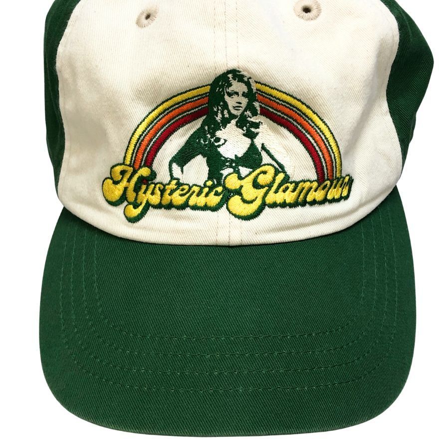 ヒステリックグラマー帽子 ヒステリックグラマー キャップ RAINBOW刺繍 グリーン【AFI21】 - メルカリ