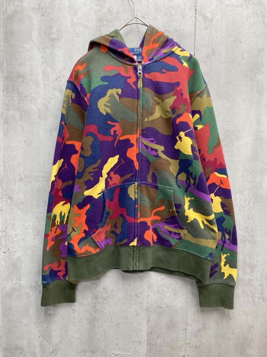 POLO RALPH LAUREN ポロ ラルフローレン 迷彩 ジップアップ パーカー