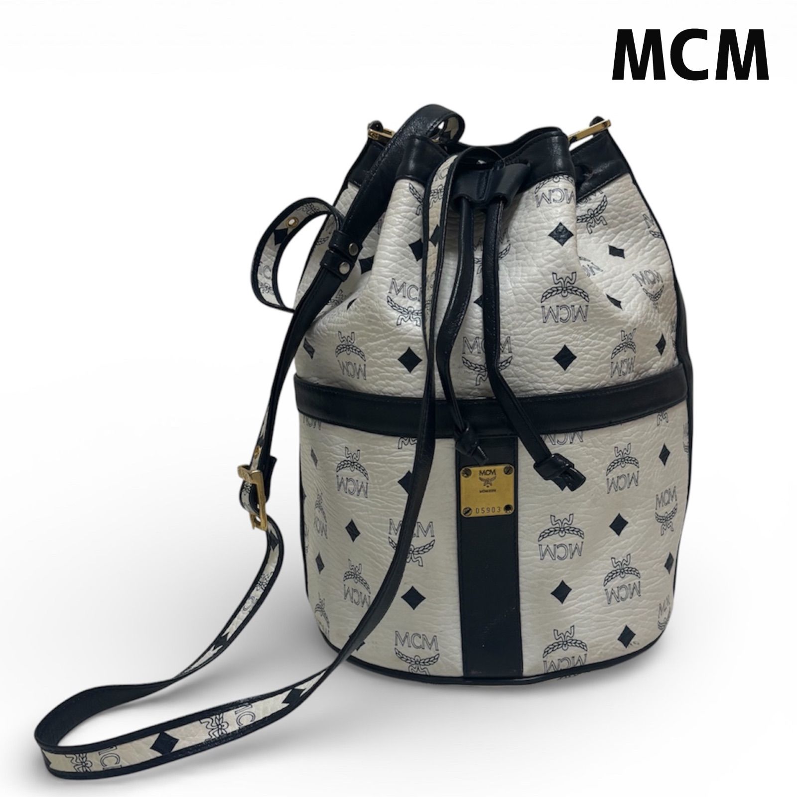 訳あり現状品 ヴィンテージ MCM エムシーエム ヴィセトス 巾着バッグ