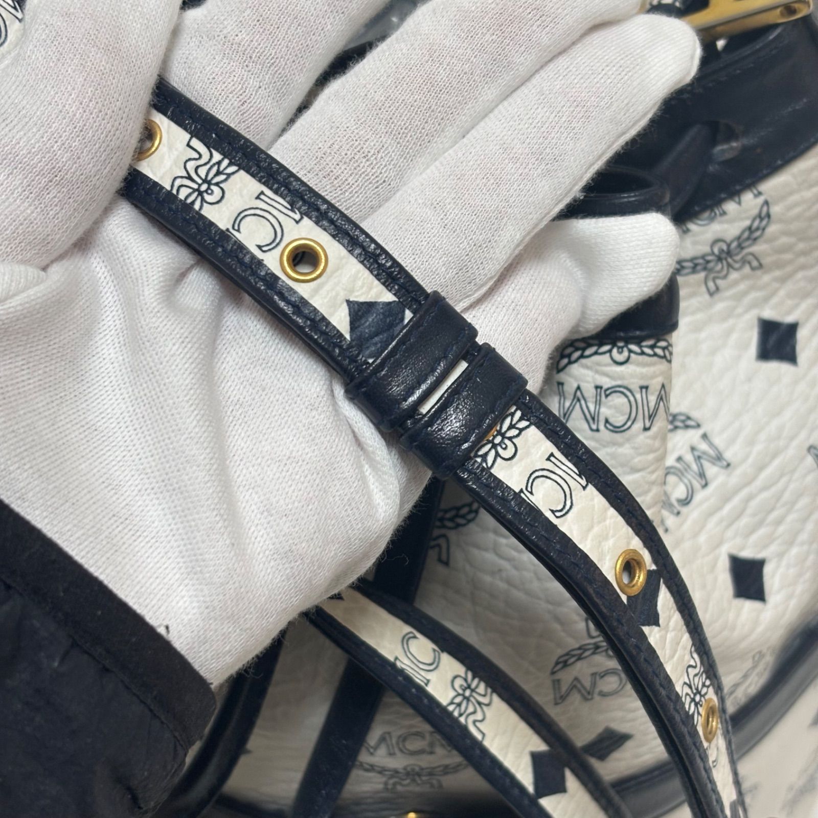 訳あり現状品 ヴィンテージ MCM エムシーエム ヴィセトス 巾着バッグ