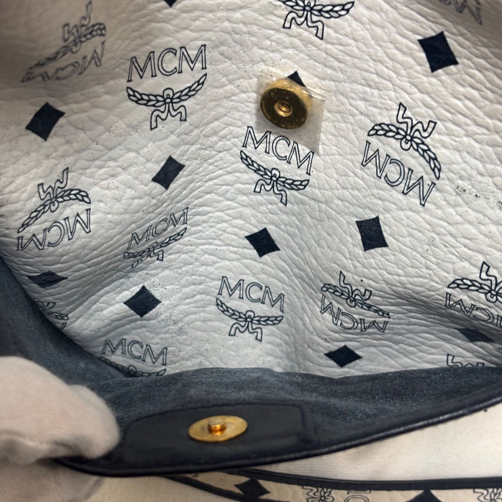 訳あり現状品 ヴィンテージ MCM エムシーエム ヴィセトス 巾着バッグ