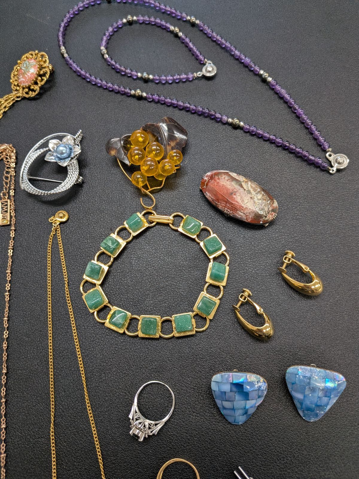 遺品整理まとめて□74】ジュエリー 20点 SILVER ストーン べっ甲