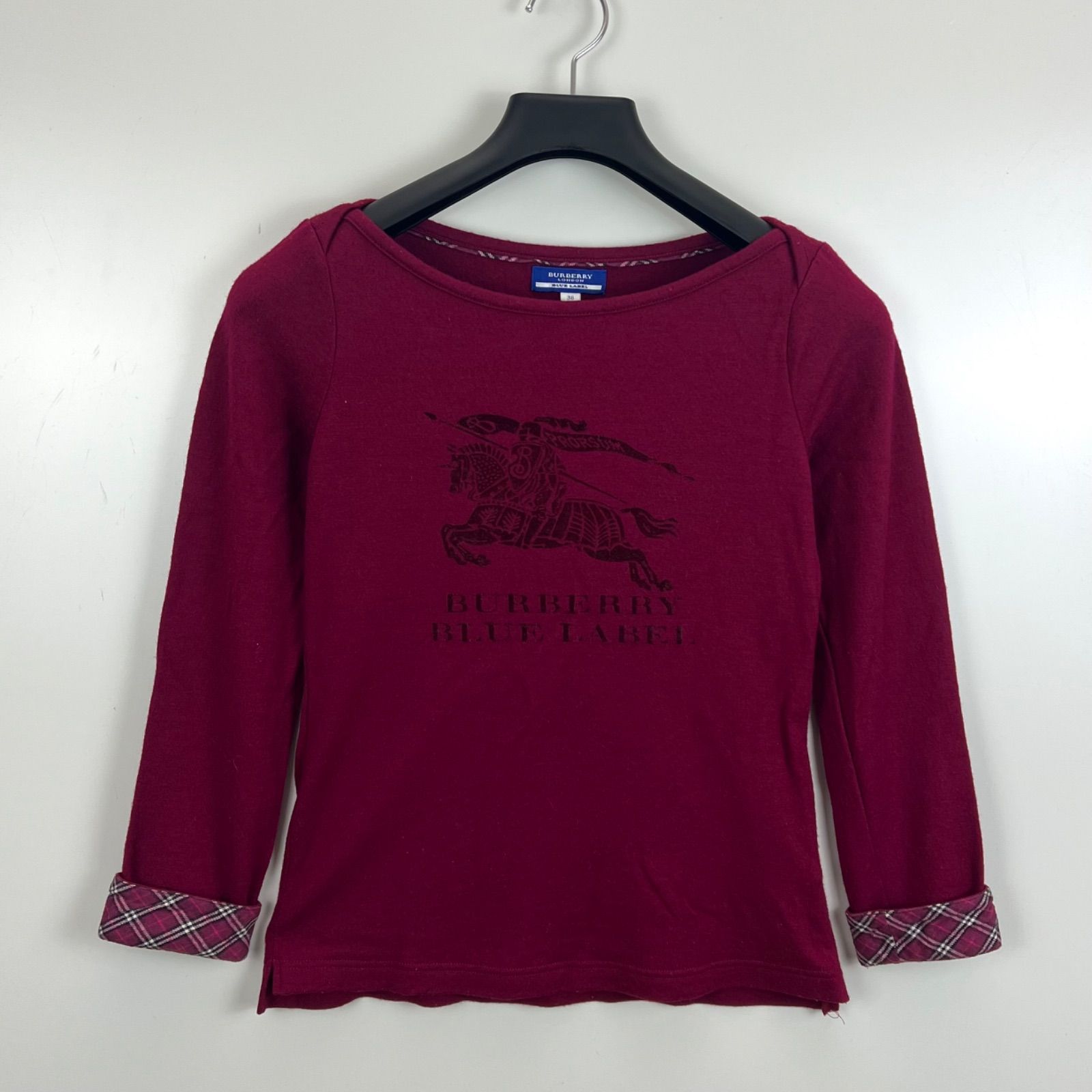 BURBERRY BLUE LABEL 00s y2k archive WOOL knit sweater 38