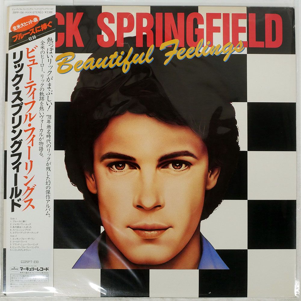 帯 国内盤 RICK SPRINGFIELD/BEAUTIFUL FEELINGS/MERCURY 25PP154 LP