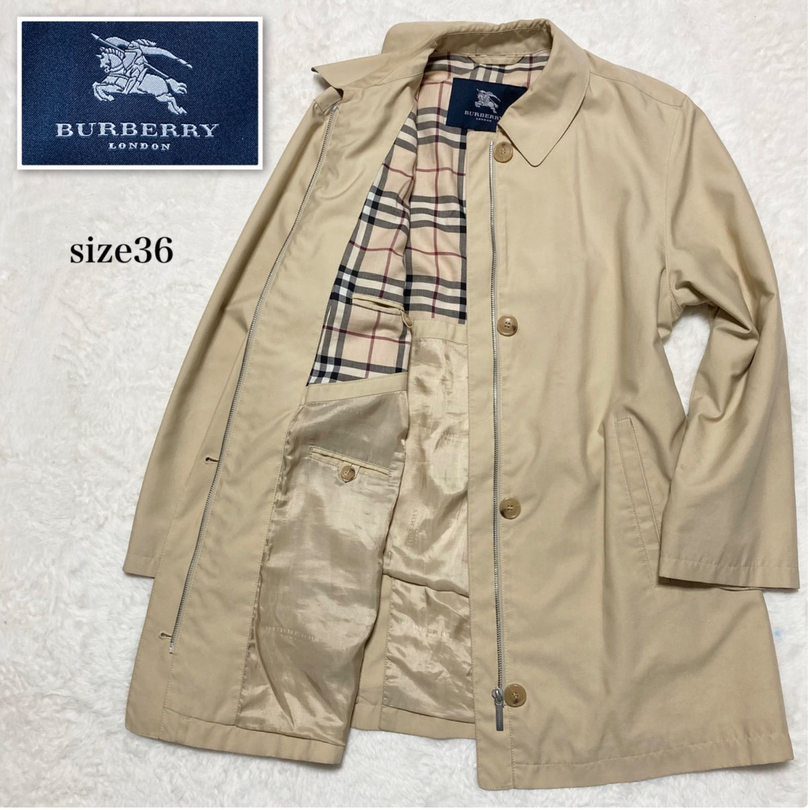 □本国ライン□BURBERRY LONDON バーバリーロンドン ステンカラー