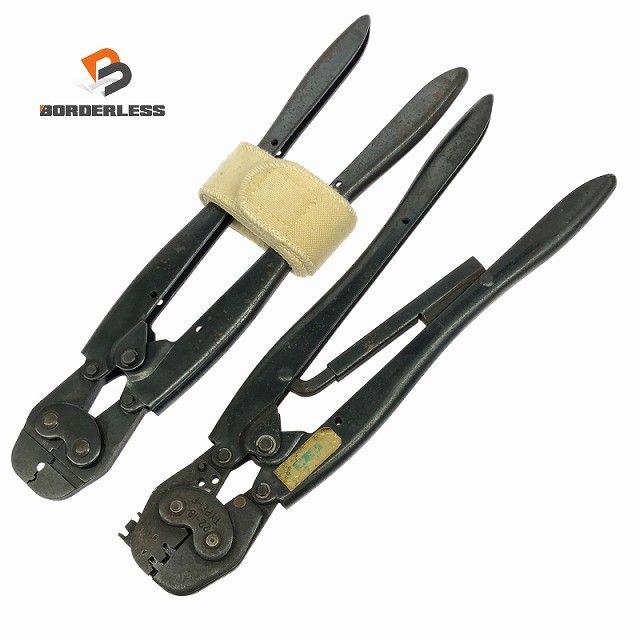 ☆中古品2点セット☆AMP アンプ 手動圧着工具 22-18 TYPE-F/47417 圧着