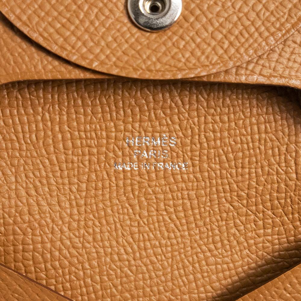 エルメス バスティア GM ヴォーエプソン ゴールド ブラウン W刻印