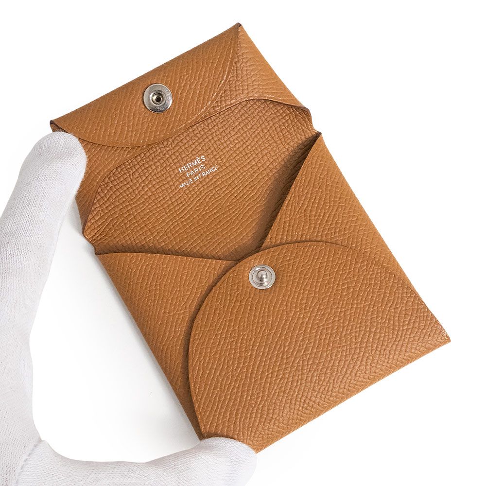 エルメス バスティア GM ヴォーエプソン ゴールド ブラウン W刻印