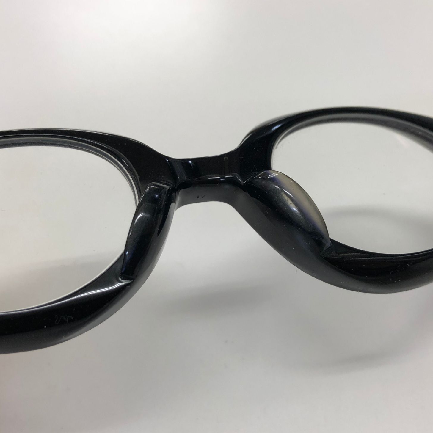 白山眼鏡 ブラックフレーム 丸眼鏡 度付き メガネ 1989【AFI18