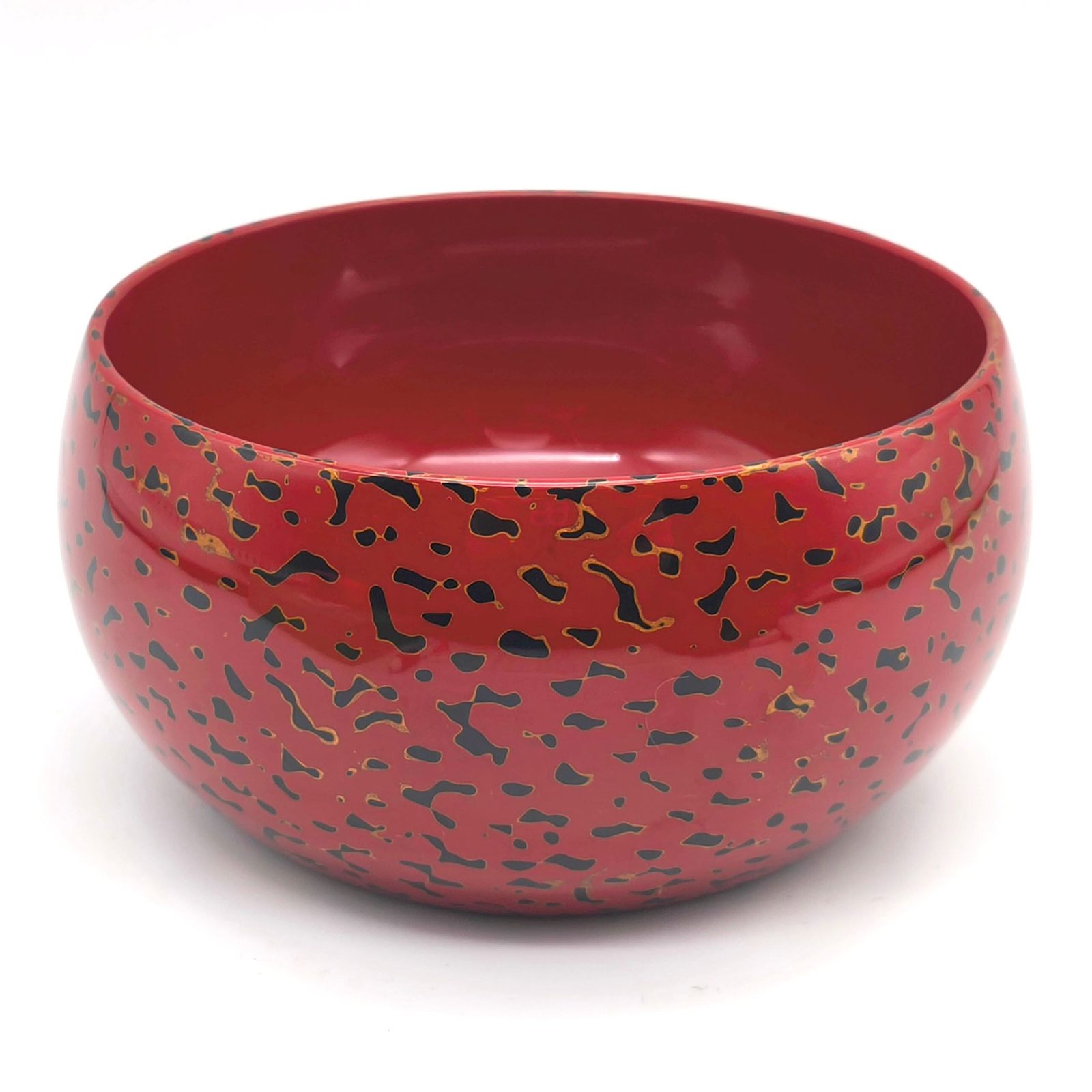 津軽塗（唐塗）バカ塗り・柿型鉢・菓子器・伝統工芸・No.260219-01