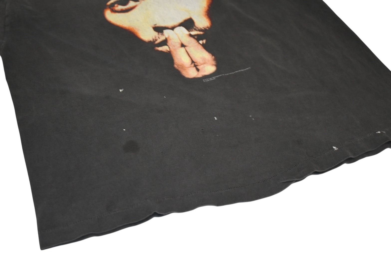 SAINT MICHAEL セントマイケル 2pac Tシャツ チャコールグレー サイズL