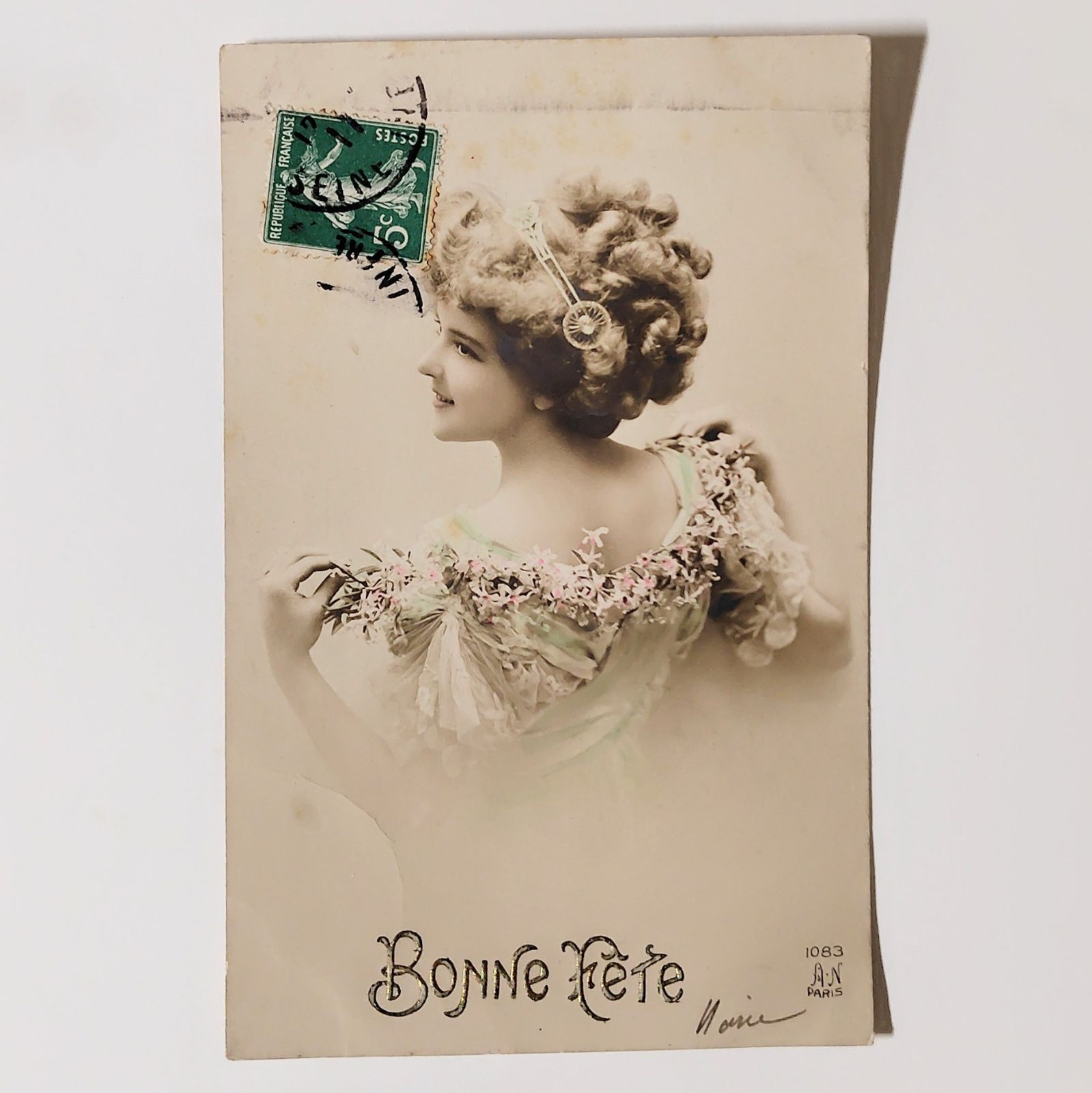 祝祭の横顔 フランス ヴィンテージ ポストカード アンティーク - メルカリ